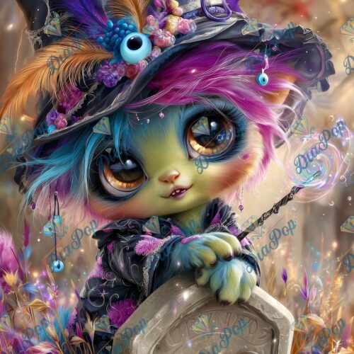 _sweet_loco_ai - Zauberpfötchen im Farbenwirbel