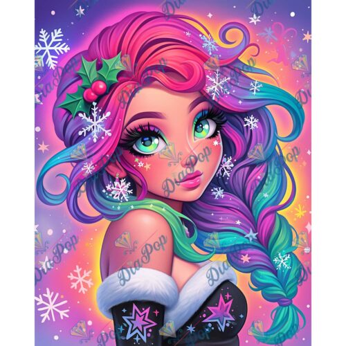 Amaris - Numixie Snowdust Smile - 40x50cm - Eckige Harzsteine