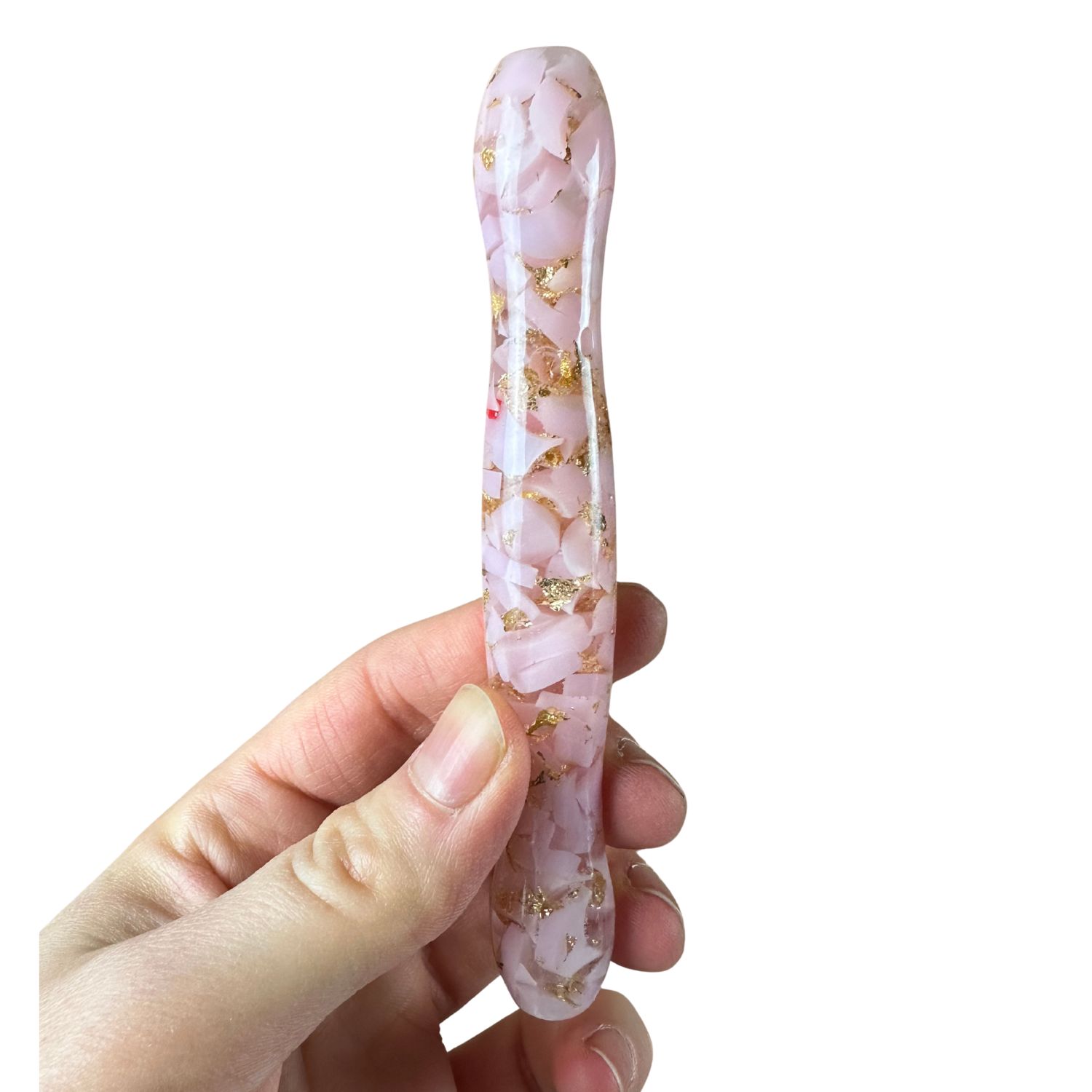 Ergo Stift "Roségold Traum" - 12 Plastikaufsätze