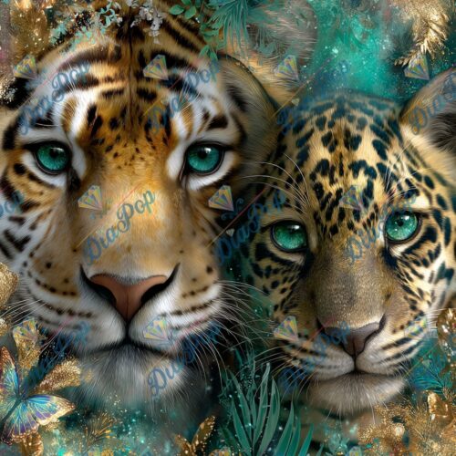 Elly_A.I - Smaragdblick – Mutter und Kind im Dschungeljuwel