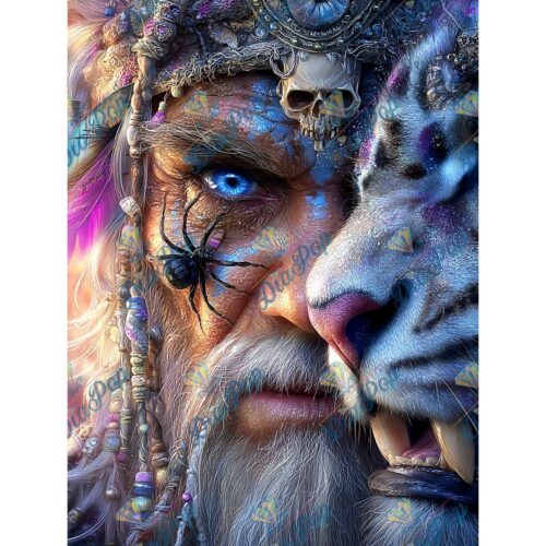 Elly_A.I - Der Schamane und sein Wolf – Verschmelzung zweier Geister