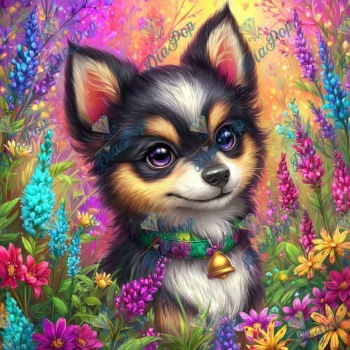 _sweet_loco_ai - Flower Garden Puppy