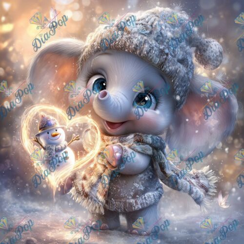 _sweet_loco_ai - Winterherz Elefantenzauber