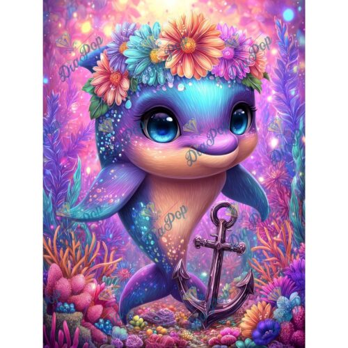 _sweet_loco_ai - Flower Dolphin Dreams