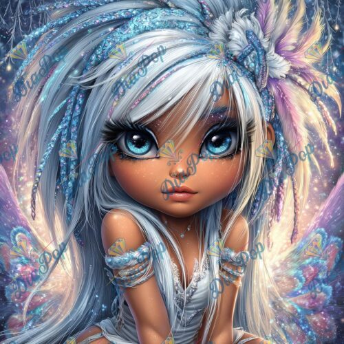 _sweet_loco_ai - Eisfee mit silbernen Haaren