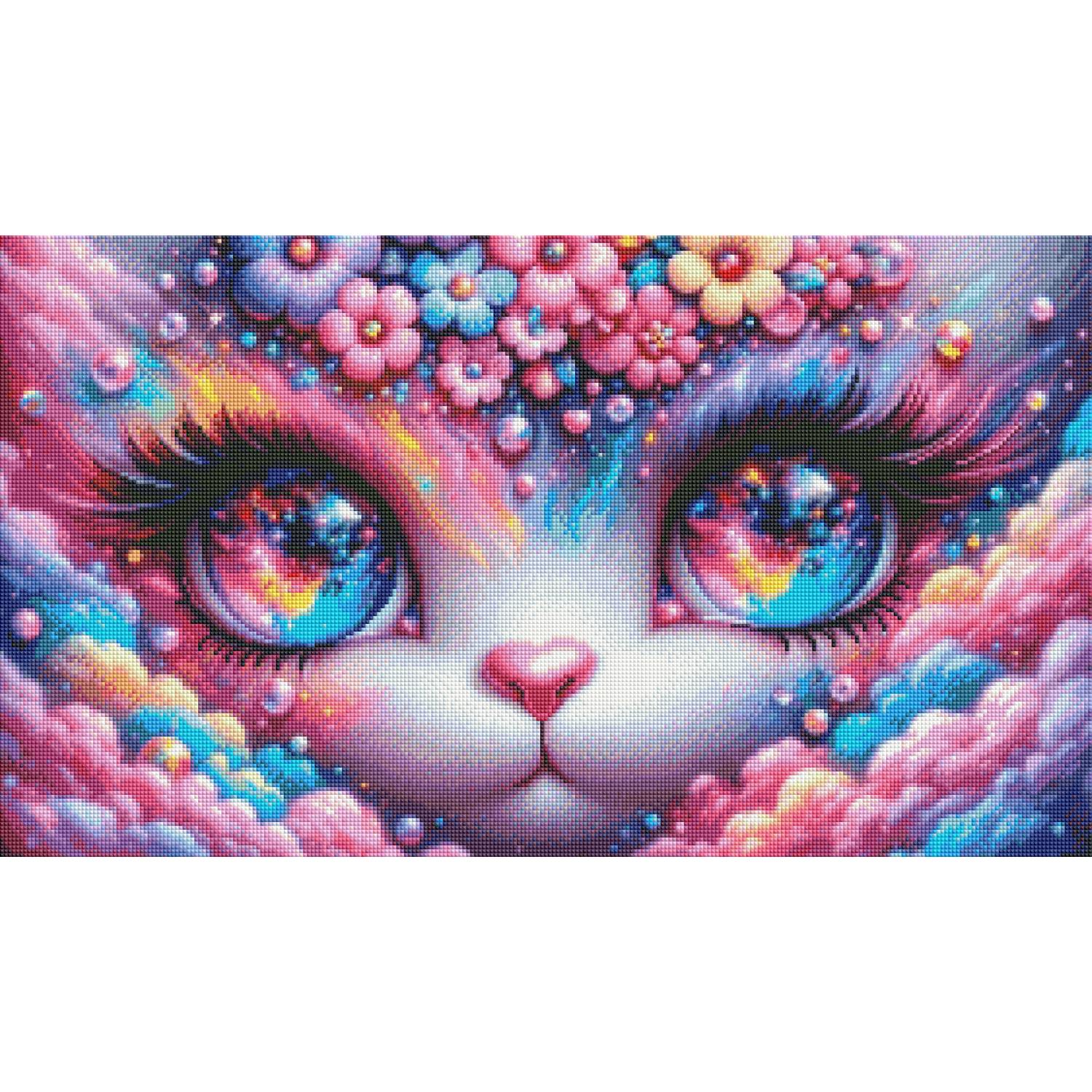 Tiki Diamonds - Galaxy Eyes - 40x70cm - Full Fairy Dust – Bild 2