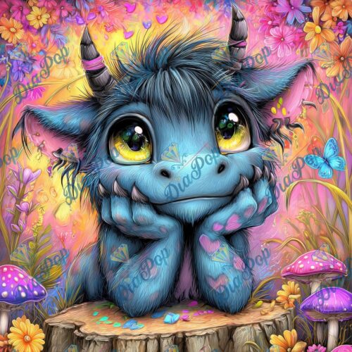 _sweet_loco_ai - Niedlicher Fantasy Drache mit Herzchen