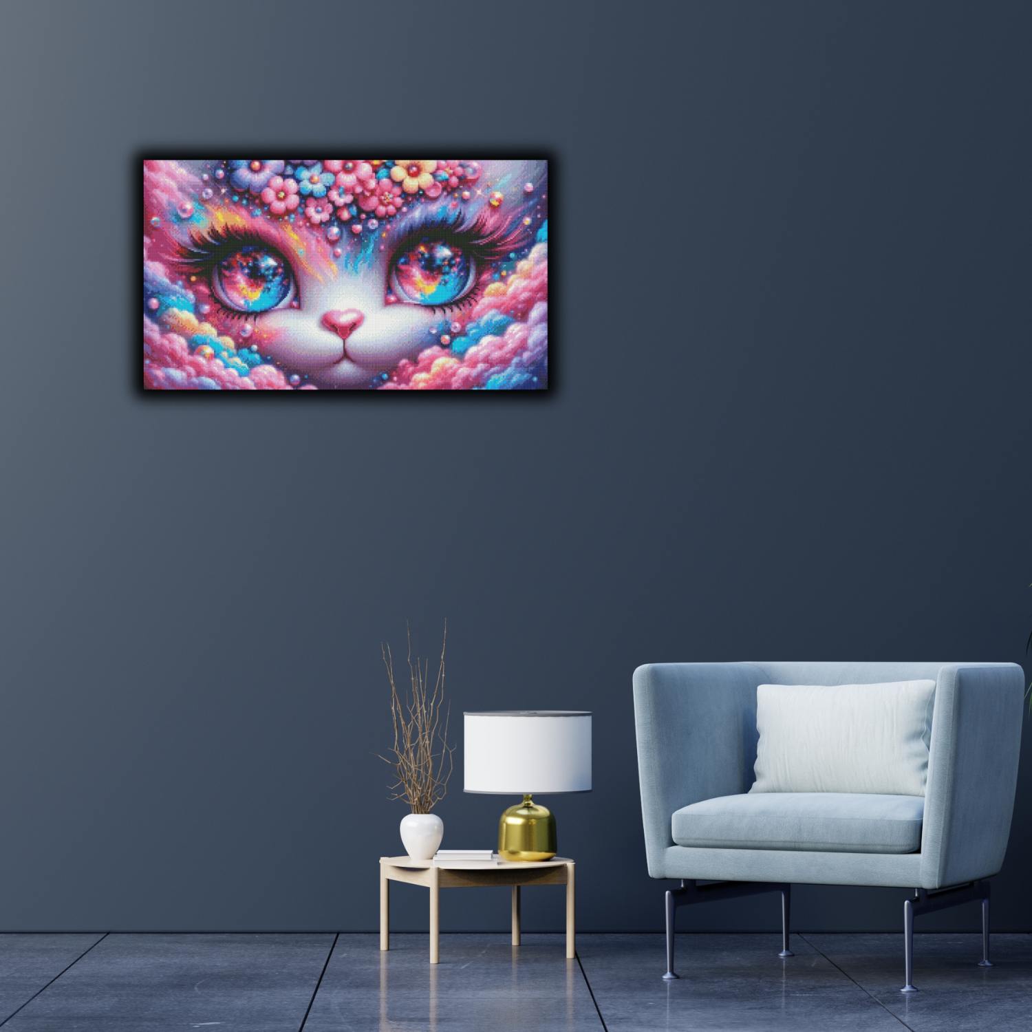 Tiki Diamonds - Galaxy Eyes - 40x70cm - Full Fairy Dust – Bild 4