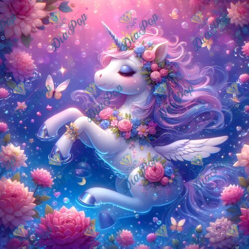 Tinkerangie - Einhornträume auf stillen Wassern - 50x50cm - Full Fairy Dust
