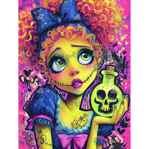 Elly_A.I - Creepy Cute Voodoo Girl mit Giftflasche