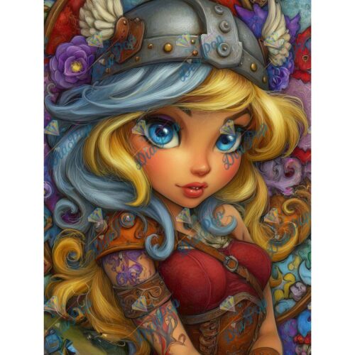 Elly_A.I - Süßes Wikinger Mädchen mit Helm