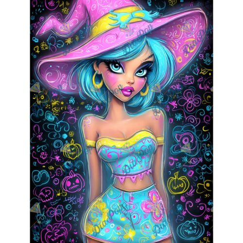 Elly_A.I - Neon Hexen Mädchen