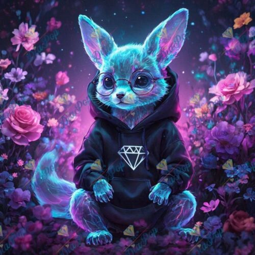 Tiki Diamonds - Diamant-Fennek im Neonblütenlicht