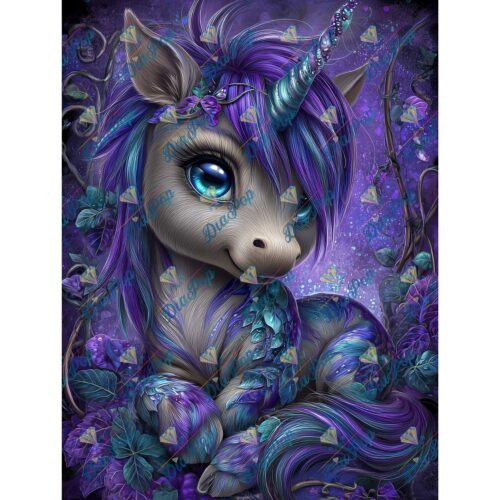 Diamond Painting Mystic Unicorn – Purple Dream