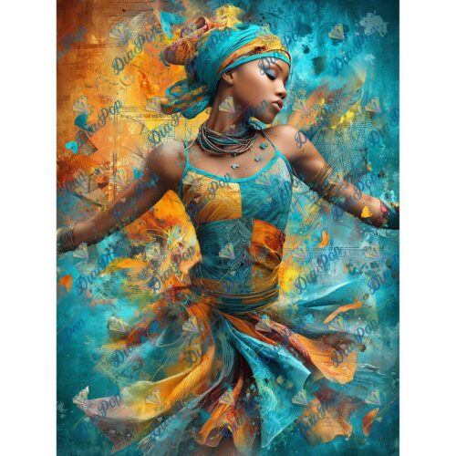 Diamond Painting _sweet_loco_ai - African Dance Art