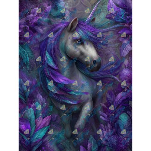 Diamond Painting sweet loco ai Amethyst Einhorn