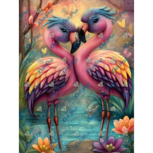 Diamond Painting _sweet_loco_ai - Flamingo Love