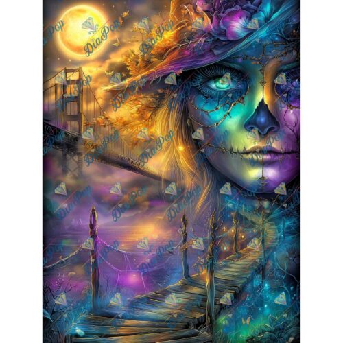 Diamond Painting _sweet_loco_ai - Golden Horizon Calavera