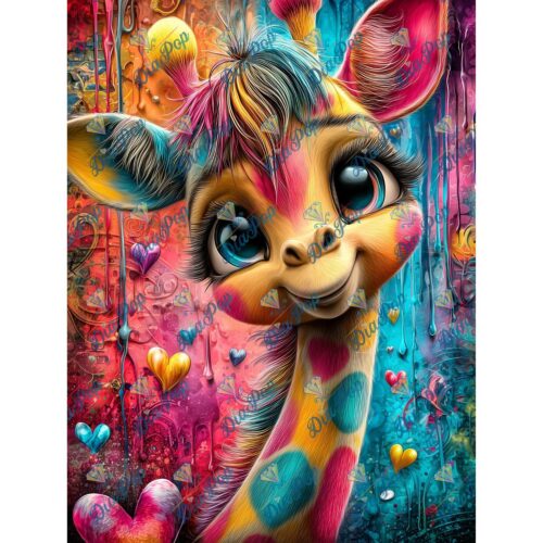 Diamond Painting _sweet_loco_ai - Urban Baby Giraffe