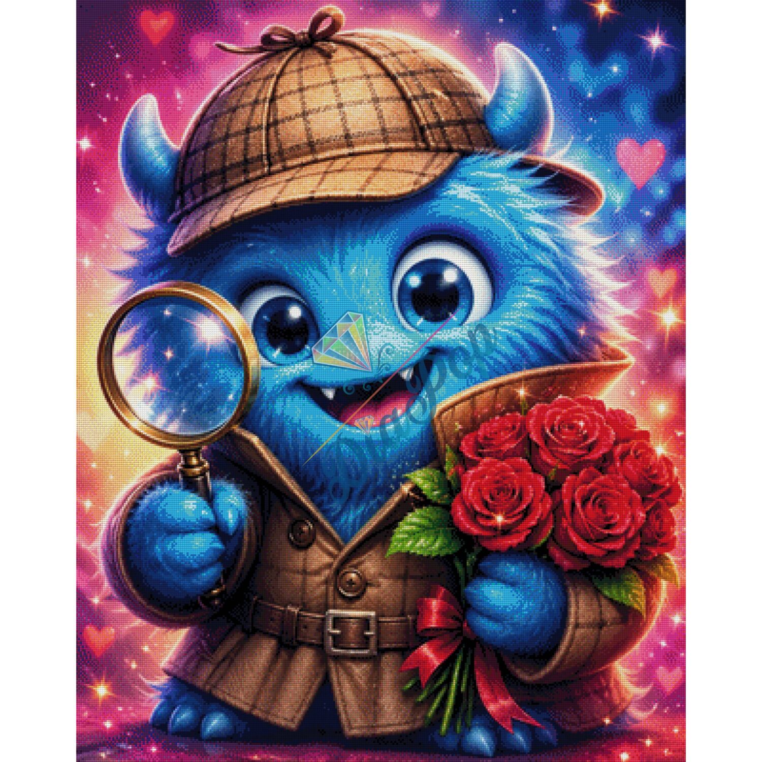 Diamond Painting Groß - Misses-x - Frosty Chaoty auf Suche - 80x100cm - 336 Farben