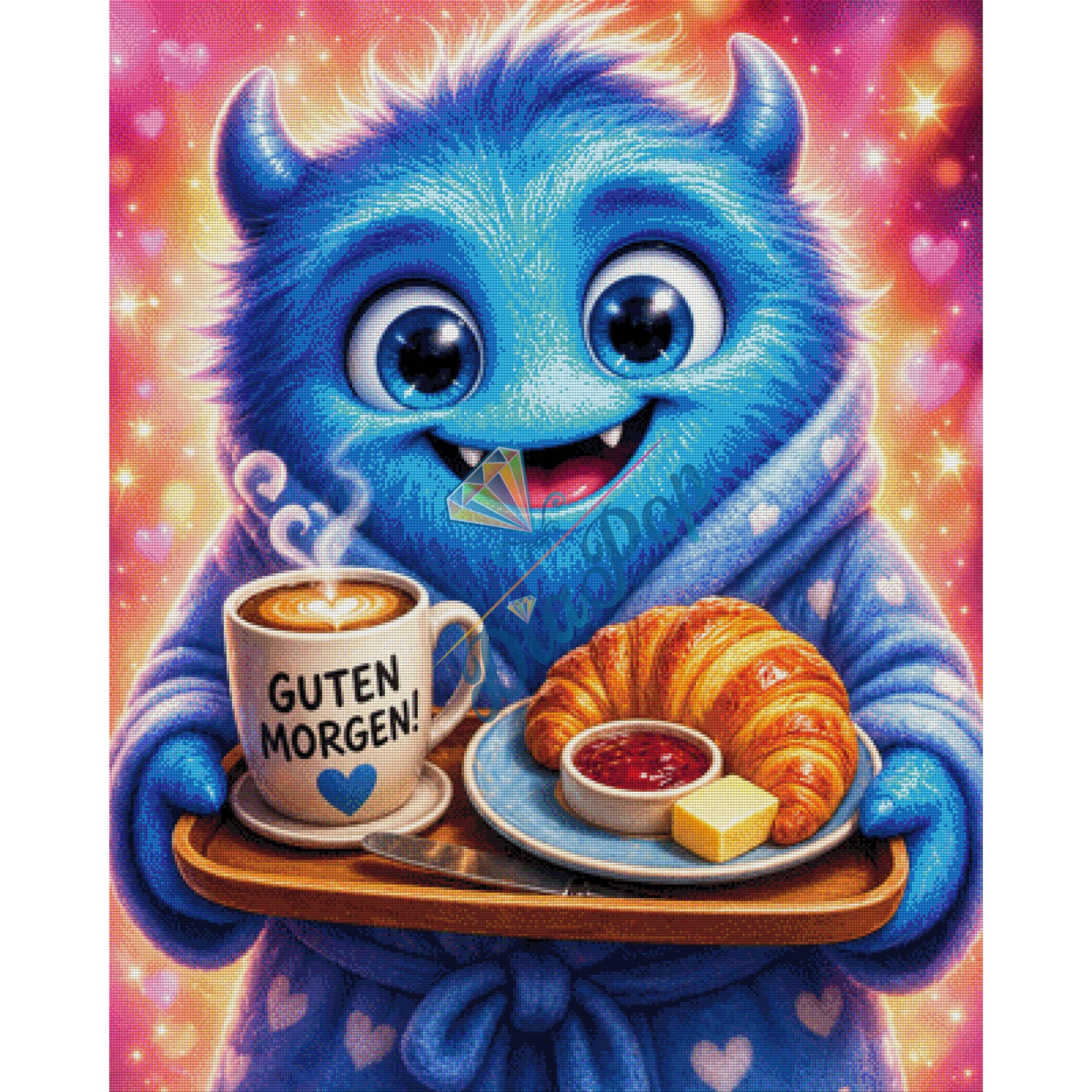 Diamond Painting Groß - Misses-x - Frosty Chaoty der Romantiker - 80x100cm - 322 Farben