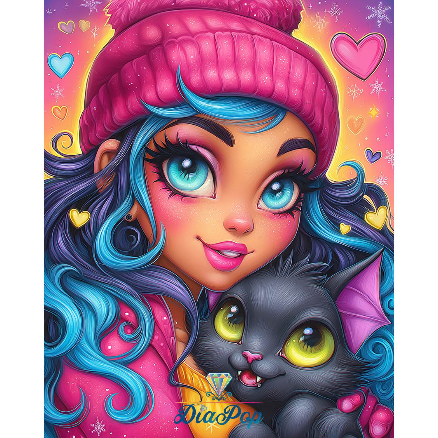 Amaris - Isabel&Dice - 40x50cm - Eckige Harzsteine