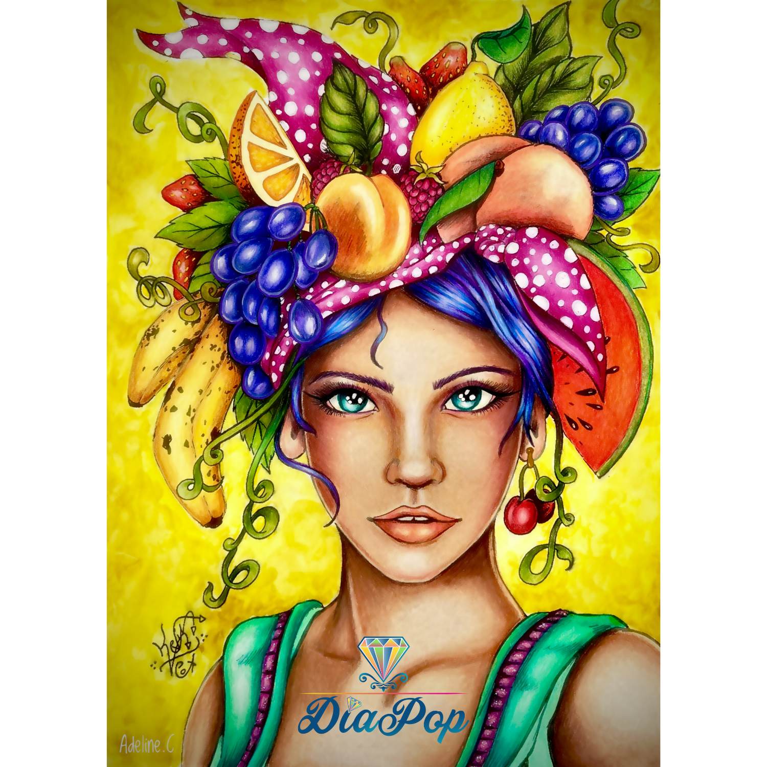 Kevin Teo’Art - Tamara - 40x56cm - Eckige Harzsteine