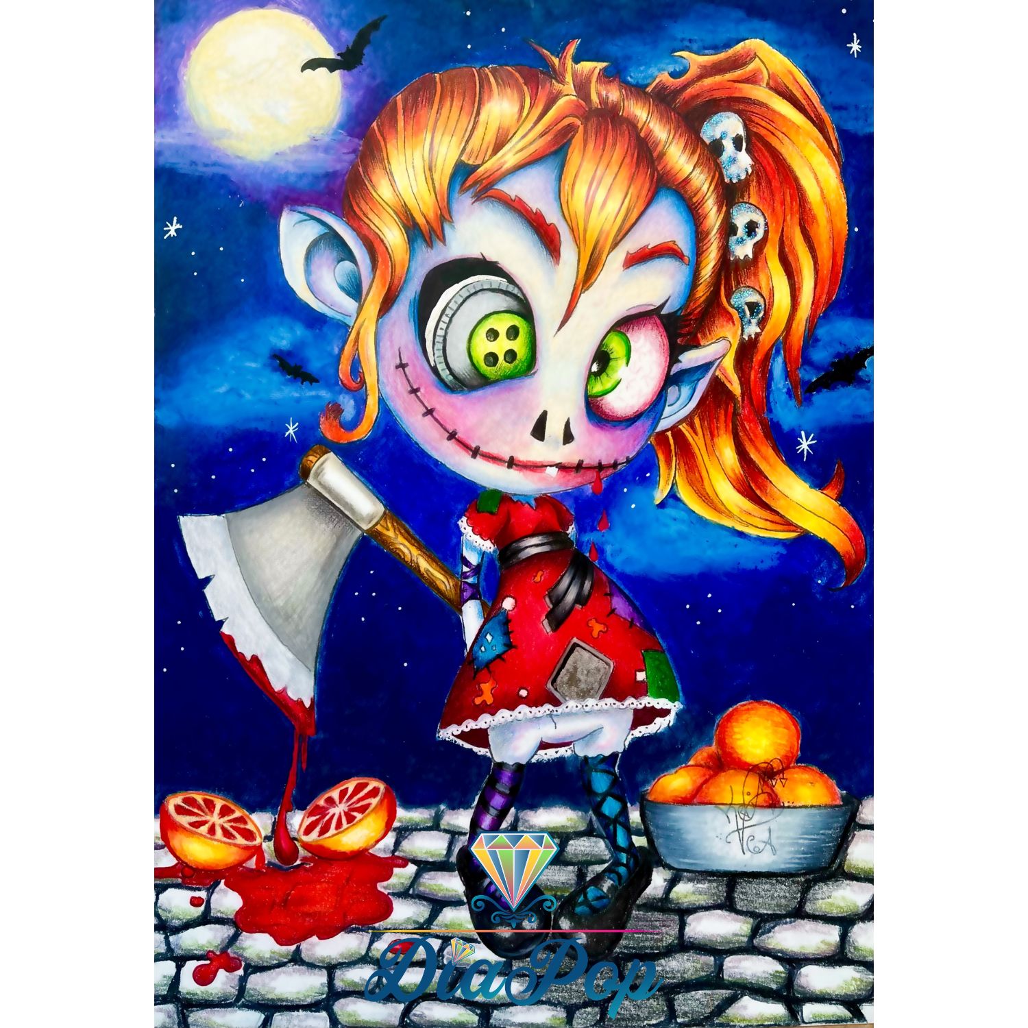 Kevin Teo’Art - Opaline - 45x65cm - Eckige Harzsteine