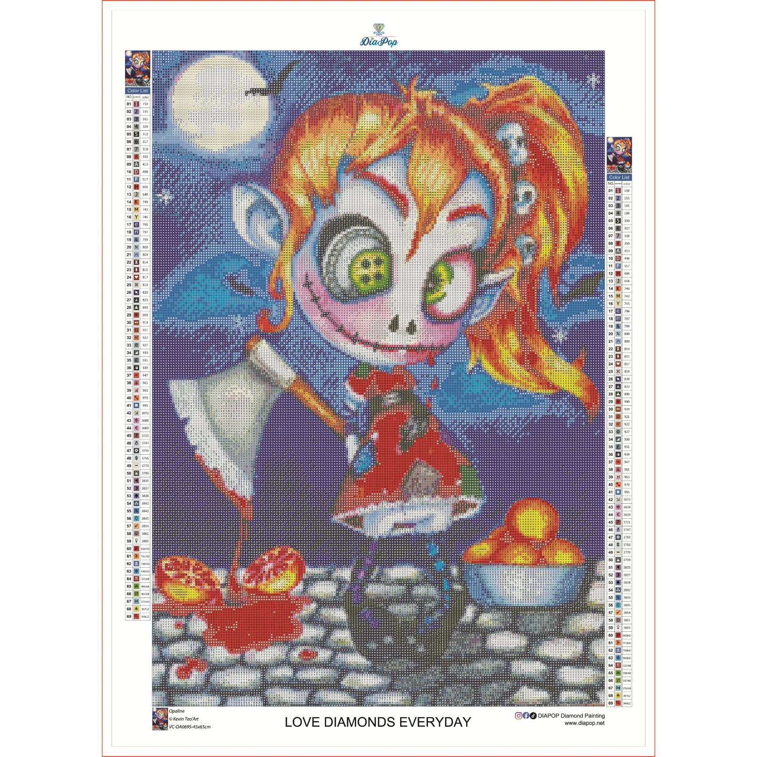 Kevin Teo’Art - Opaline - 45x65cm - Eckige Harzsteine – Bild 3