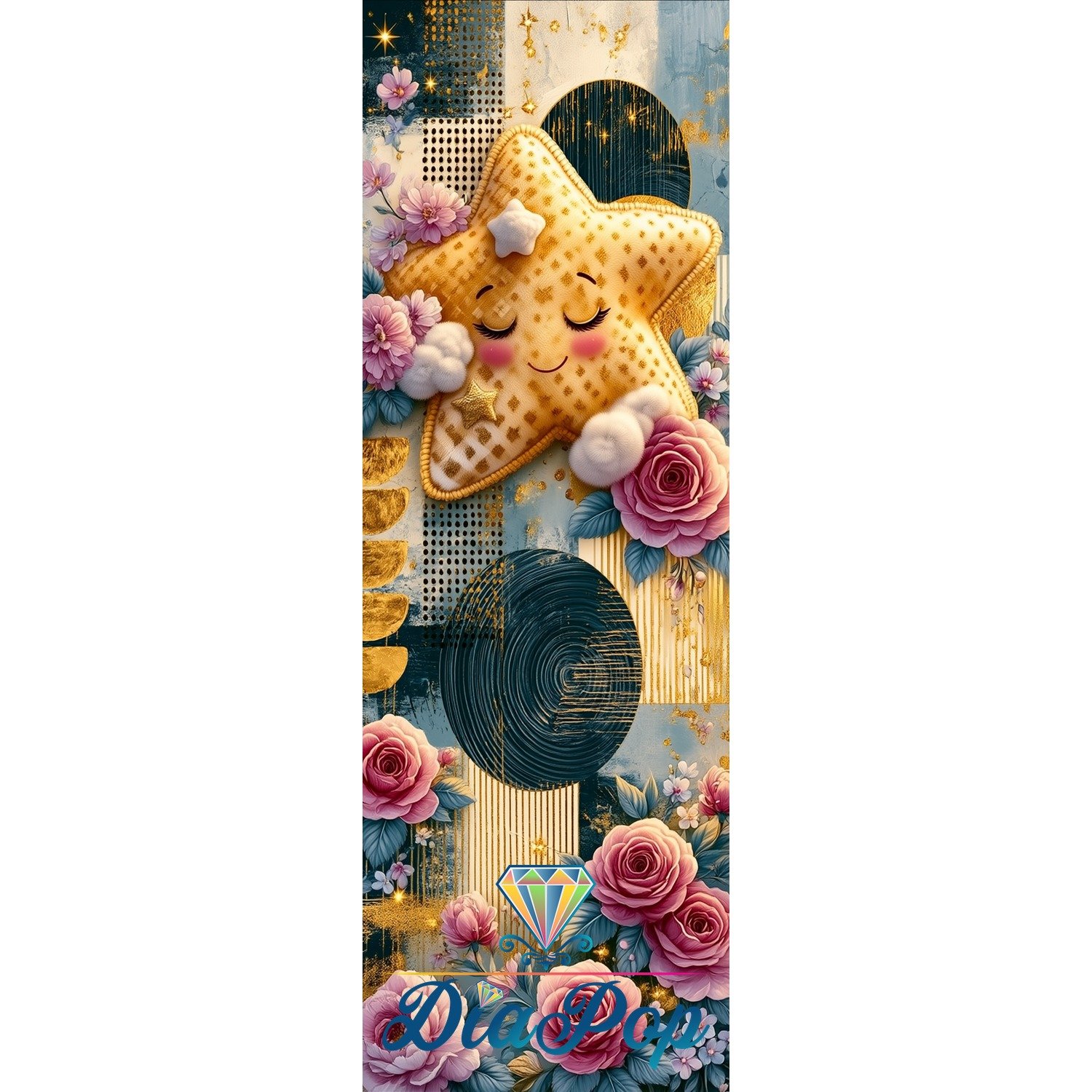 Diamond Painting - Elly_A.I - Sternenschlaf im Rosengarten [Digital]