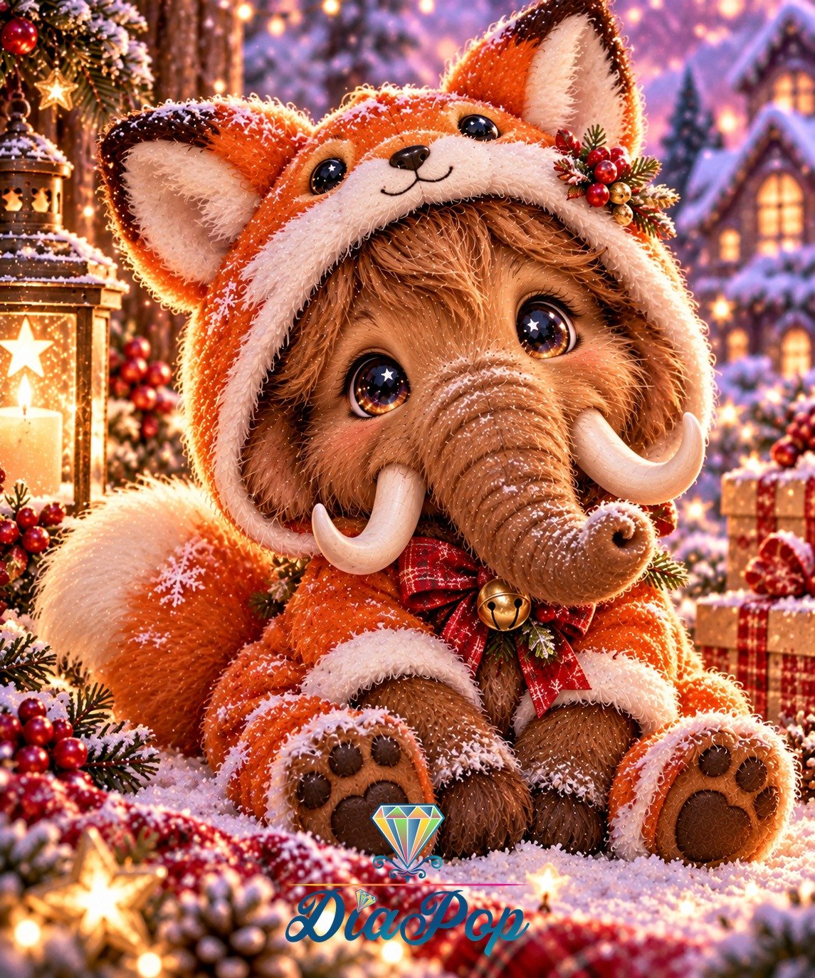 Diamond Painting - Tinkerangie - Weihnachtszauber im Fuchspelz [Digital]