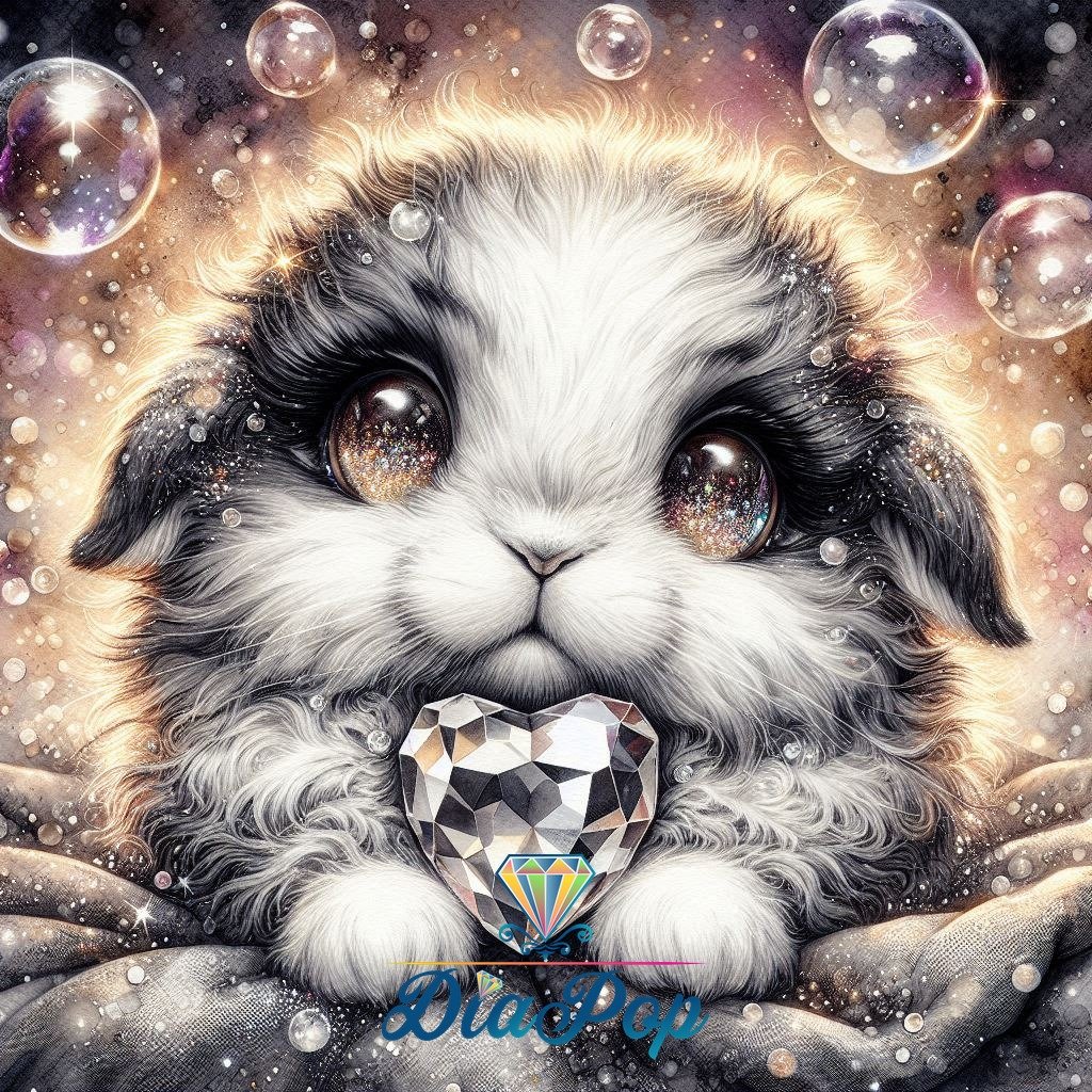 Diamond Painting - Tinkerangie - Zauberhäschen mit Kristallherz [Digital]