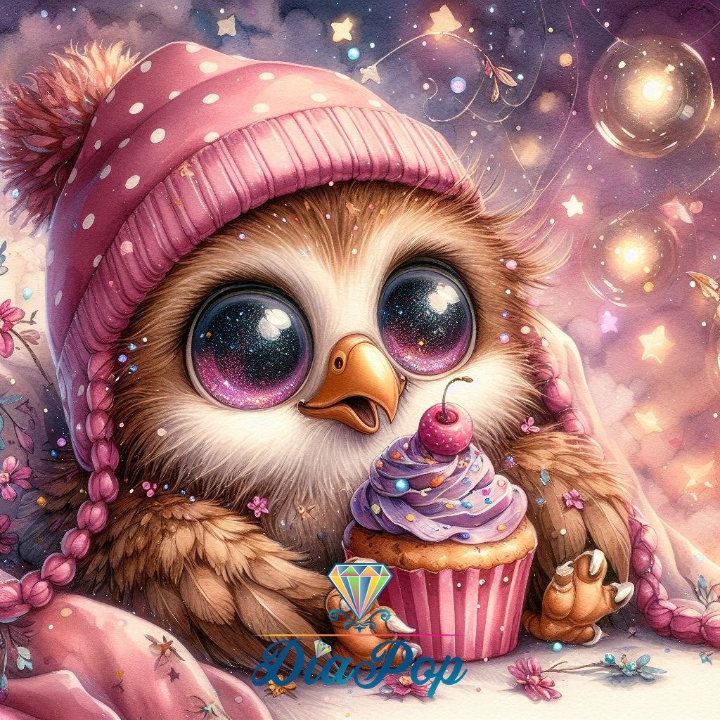 Diamond Painting - Tinkerangie - Galaxieaugen und Cupcakezauber [Digital]