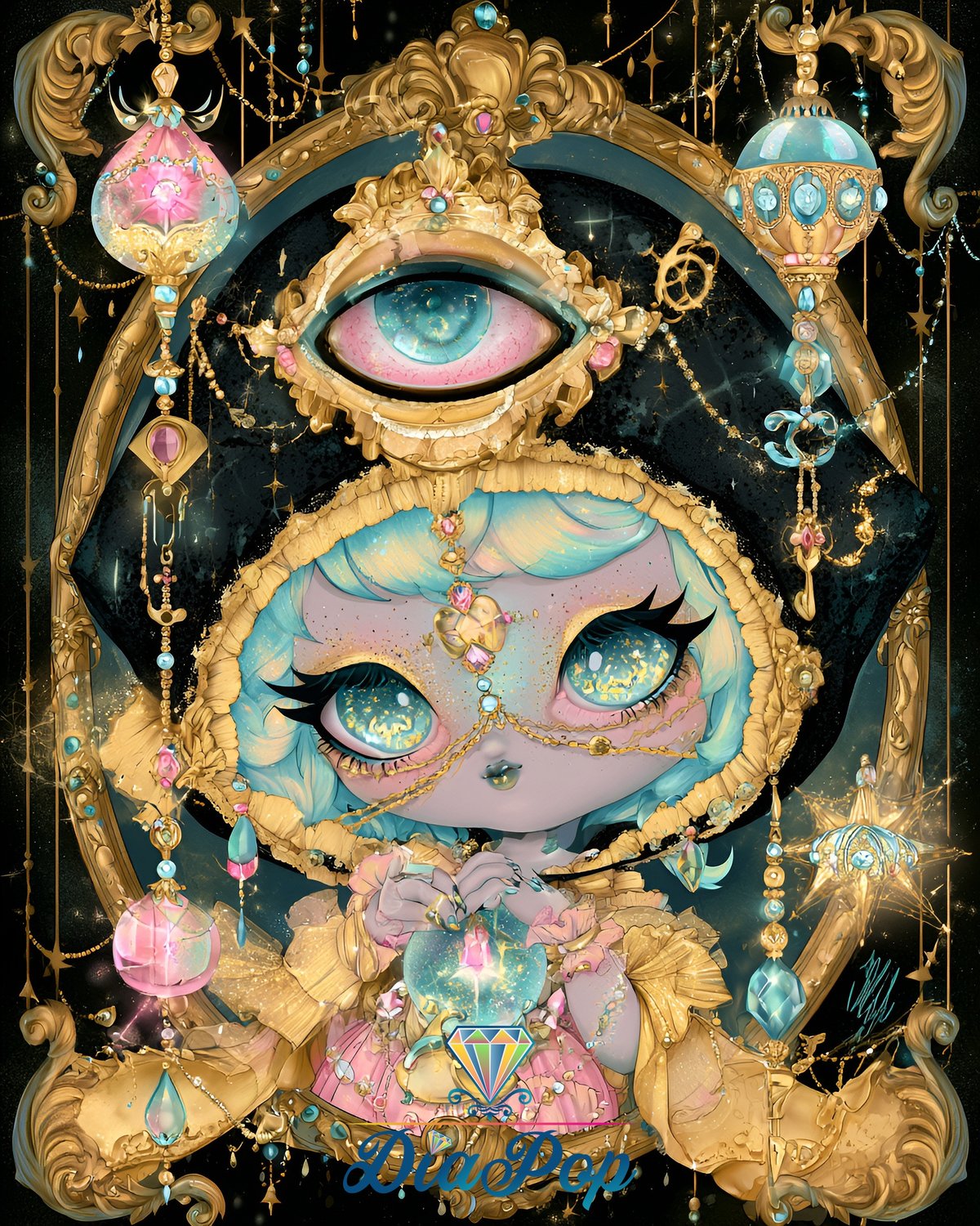 Diamond Painting - Shiny Unicorn - Kristallherz und Himmelsauge [Digital]