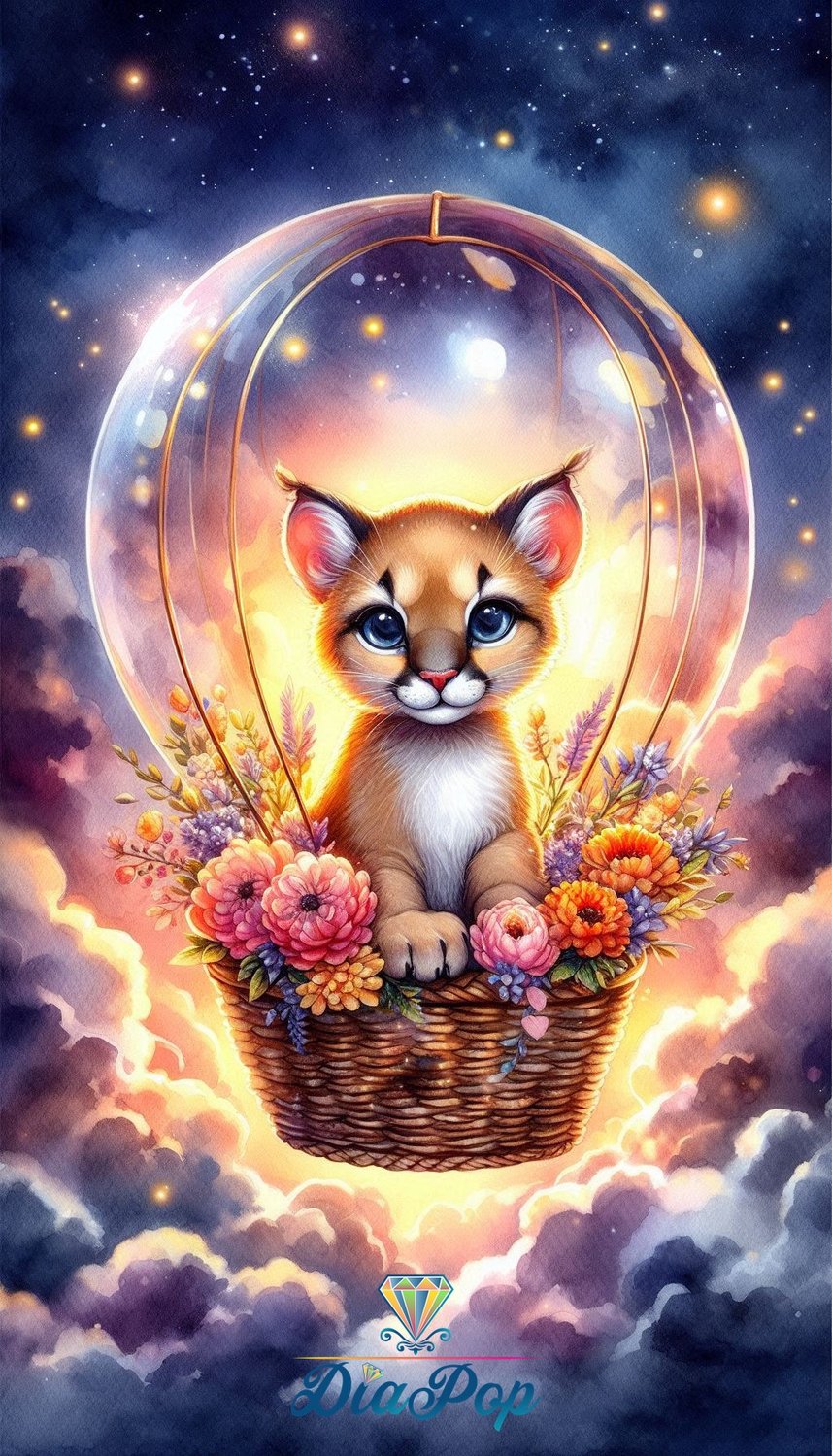 Diamond Painting - Tinkerangie - Sternenreise des Blütenkätzchens [Digital]