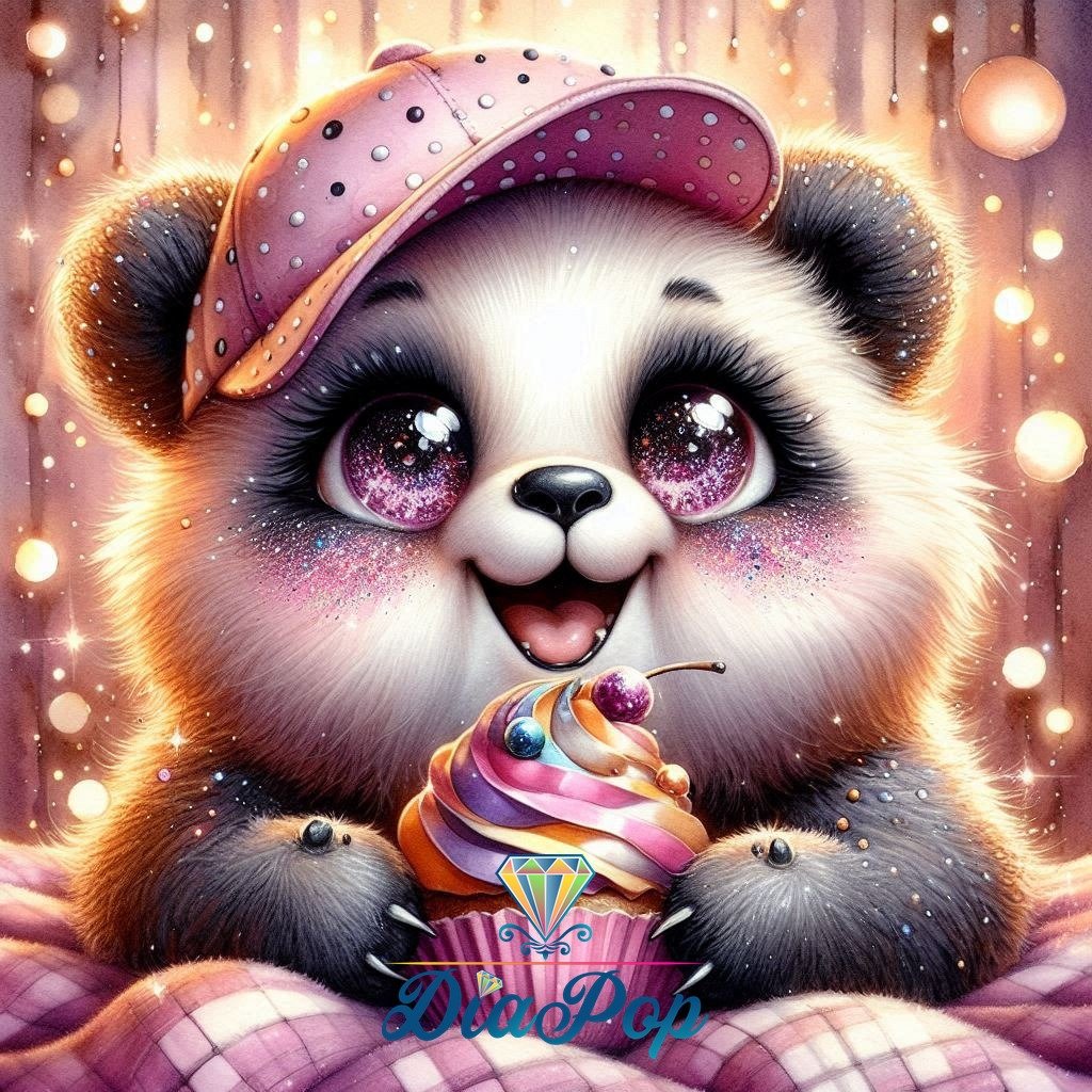 Diamond Painting - Tinkerangie - Pandas Cupcakezauber [Digital]