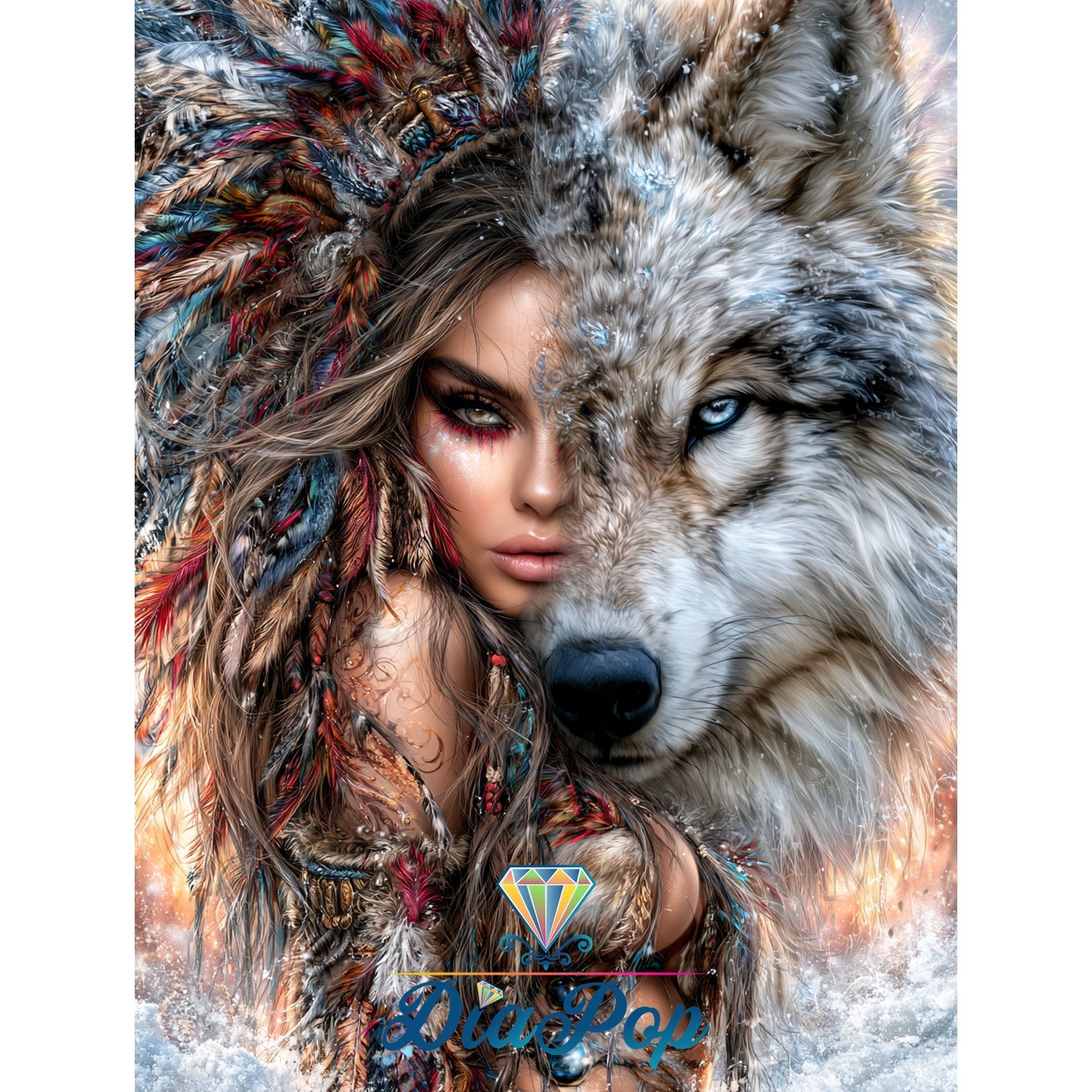 Diamond Painting - Elly_A.I - Zwei Seelen ein Blick [Digital]