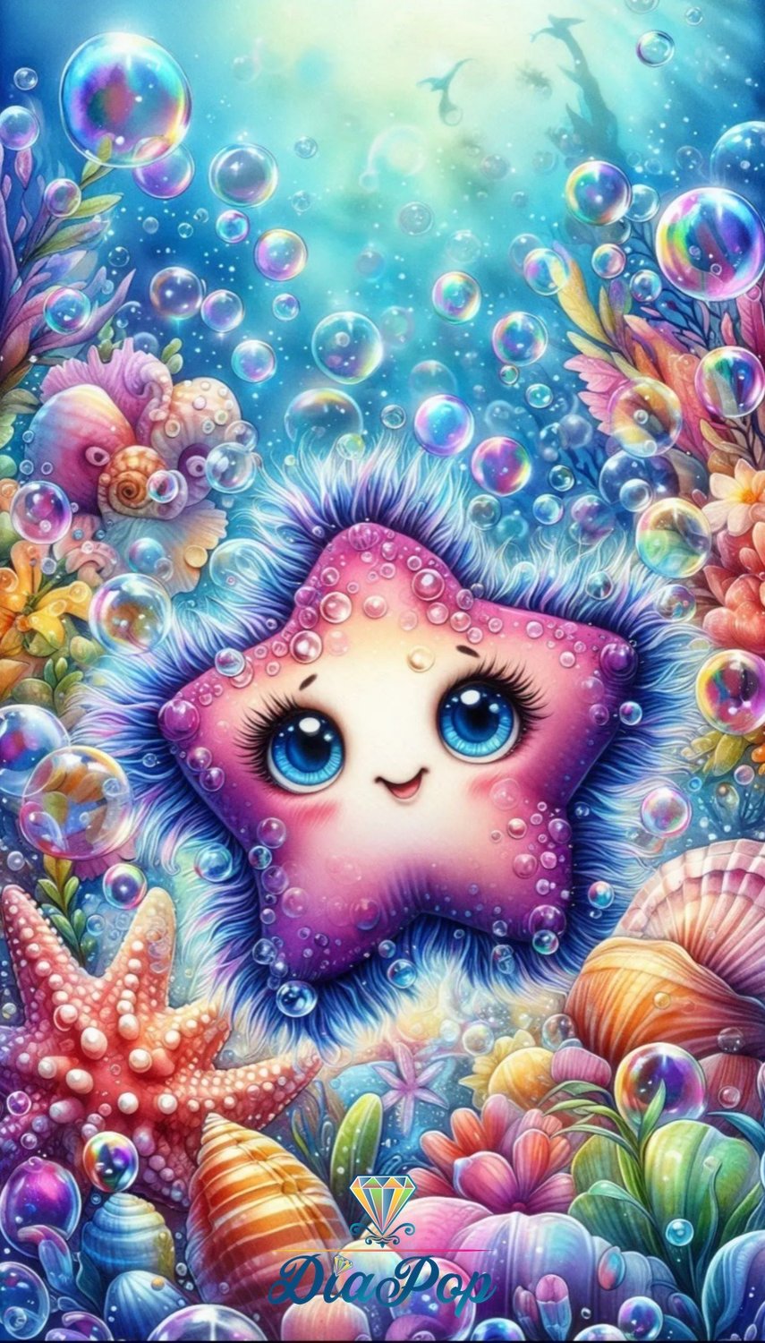 Diamond Painting - Tinkerangie - Seesternchen im Blubberparadies [Digital]