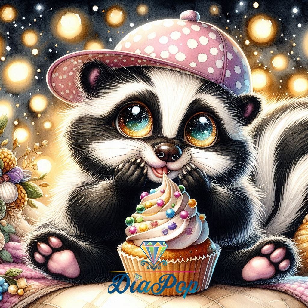 Diamond Painting - Tinkerangie - Naschbärs Cupcakeglück [Digital]