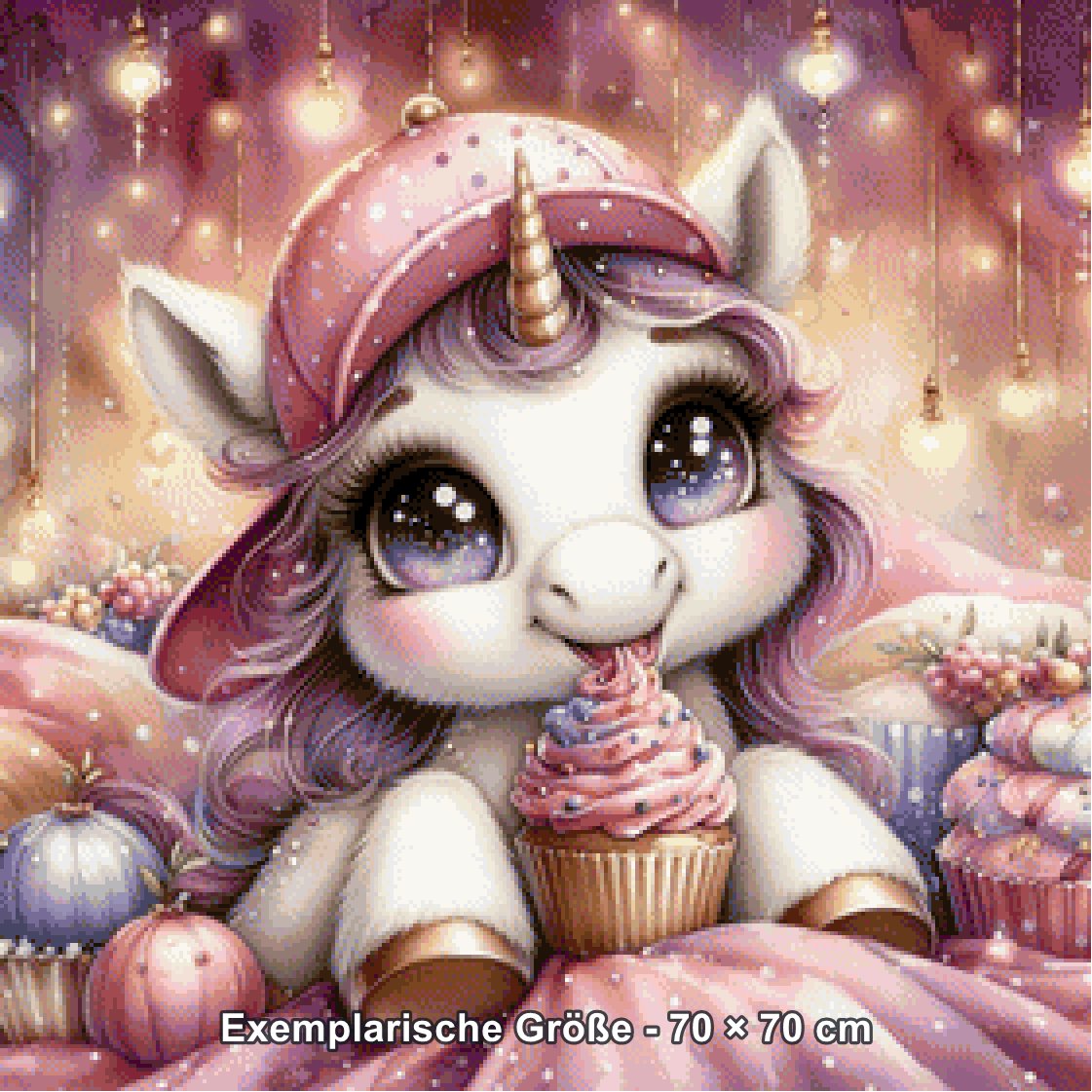 Diamond Painting - Tinkerangie - Glitzeraugen und Cupcakezauber [Digital] - Rendering einer exemplarischen Größe